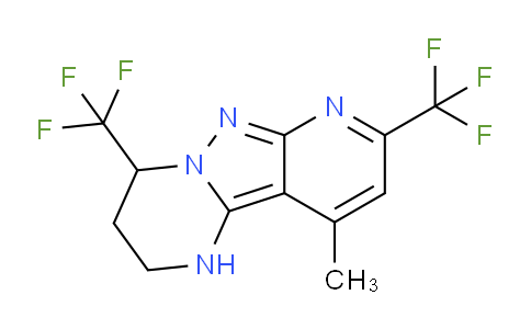 CAS No. 832141-55-6, 10-Methyl-4,8-bis(trifluoromethyl)-1,2,3,4-tetrahydropyrido[2',3':3,4]pyrazolo[1,5-a]pyrimidine
