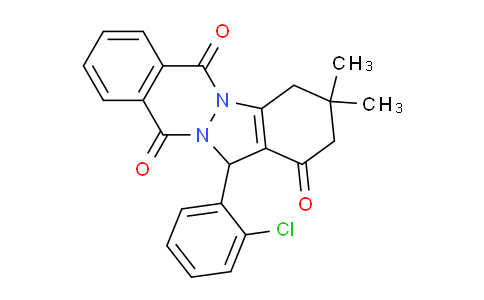 CAS No. 1017238-98-0, 13-(2-Chlorophenyl)-3,3-dimethyl-2,3,4,13-tetrahydroindazolo[1,2-b]phthalazine-1,6,11-trione
