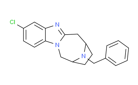 CAS No. 1272321-67-1, 13-Benzyl-3-chloro-6,7,8,9,10,11-hexahydro-7,10-epiminobenzo[4,5]imidazo[1,2-a]azocine