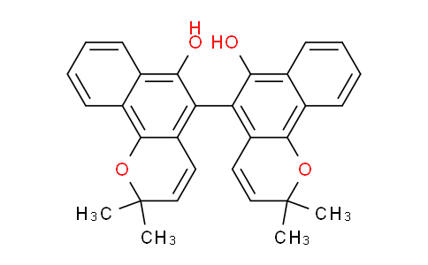 CAS No. 24449-39-6, 2,2,2',2'-Tetramethyl-2H,2'H-[5,5'-bibenzo[h]chromene]-6,6'-diol