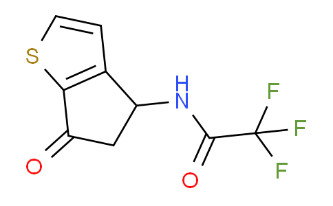 CAS No. 108046-14-6, 2,2,2-Trifluoro-N-(6-oxo-5,6-dihydro-4H-cyclopenta[b]thiophen-4-yl)acetamide