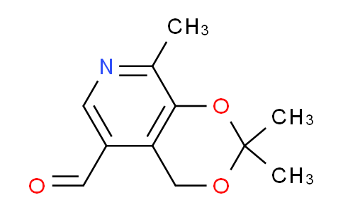 CAS No. 6560-65-2, 2,2,8-Trimethyl-4H-[1,3]dioxino[4,5-c]pyridine-5-carbaldehyde