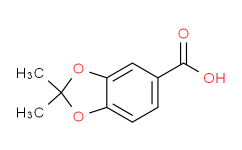 CAS No. 56011-75-7, 2,2-Dimethyl-1,3-benzodioxole-5-carboxylic acid
