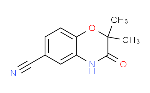 CAS No. 205818-52-6, 2,2-Dimethyl-3-oxo-3,4-dihydro-2H-benzo[b][1,4]oxazine-6-carbonitrile