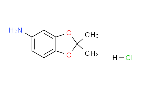 CAS No. 75200-79-2, 2,2-Dimethylbenzo[d][1,3]dioxol-5-amine hydrochloride