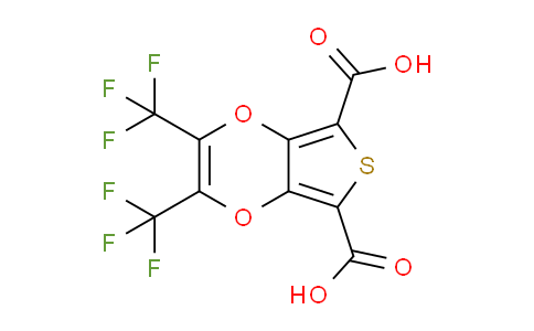 CAS No. 887268-15-7, 2,3-Bis(trifluoromethyl)thieno[3,4-b][1,4]dioxine-5,7-dicarboxylic acid