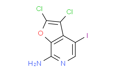 CAS No. 1326713-71-6, 2,3-Dichloro-4-iodofuro[2,3-c]pyridin-7-amine