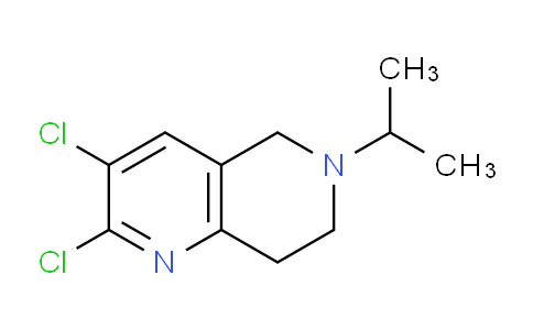 CAS No. 1708401-30-2, 2,3-Dichloro-6-isopropyl-5,6,7,8-tetrahydro-1,6-naphthyridine