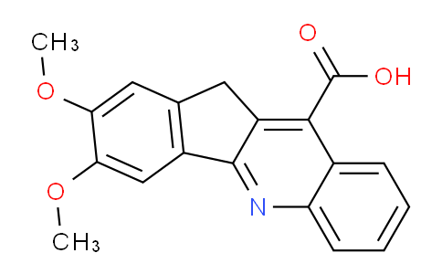 CAS No. 154869-00-8, 2,3-Dimethoxy-11H-indeno[1,2-b]quinoline-10-carboxylic acid