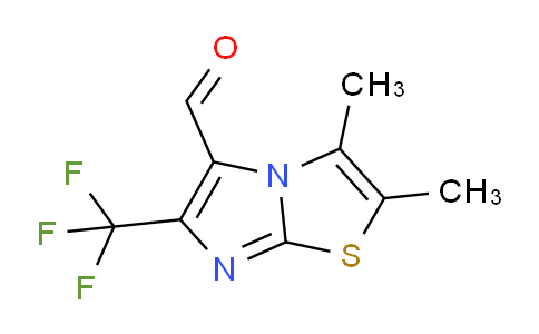 CAS No. 1557970-01-0, 2,3-Dimethyl-6-(trifluoromethyl)imidazo[2,1-b]thiazole-5-carbaldehyde