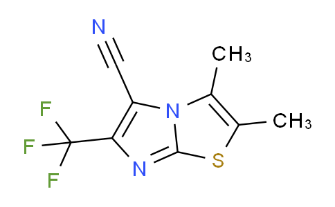 CAS No. 1823510-43-5, 2,3-Dimethyl-6-(trifluoromethyl)imidazo[2,1-b]thiazole-5-carbonitrile