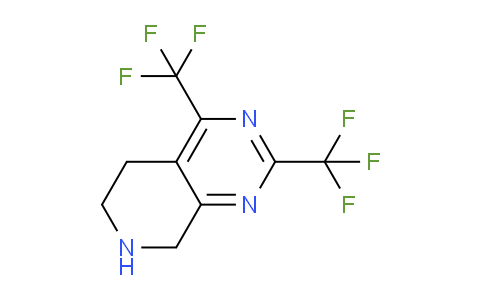 CAS No. 911784-15-1, 2,4-Bis(trifluoromethyl)-5,6,7,8-tetrahydropyrido[3,4-d]pyrimidine