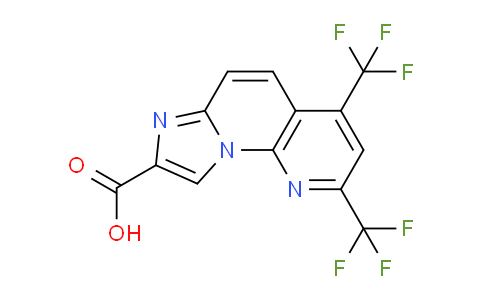 CAS No. 439094-96-9, 2,4-Bis(trifluoromethyl)imidazo[1,2-a][1,8]naphthyridine-8-carboxylic acid