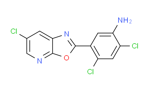 CAS No. 1354755-32-0, 2,4-Dichloro-5-(6-chlorooxazolo[5,4-b]pyridin-2-yl)aniline
