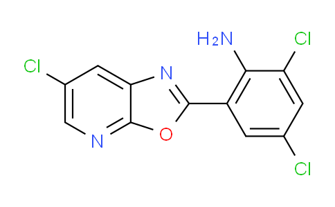 CAS No. 1354778-24-7, 2,4-Dichloro-6-(6-chlorooxazolo[5,4-b]pyridin-2-yl)aniline