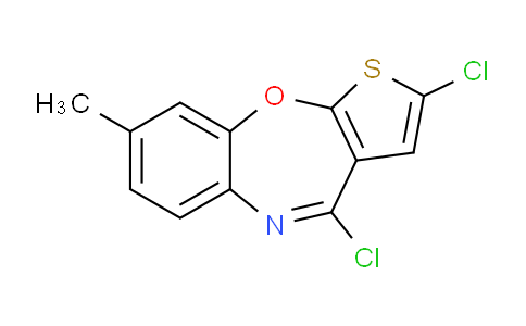 CAS No. 1418130-87-6, 2,4-Dichloro-8-methylbenzo[b]thieno[3,2-f][1,4]oxazepine