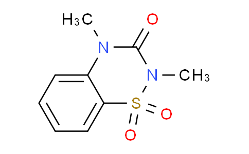 CAS No. 13338-03-9, 2,4-Dimethyl-2H-benzo[e][1,2,4]thiadiazin-3(4H)-one 1,1-dioxide