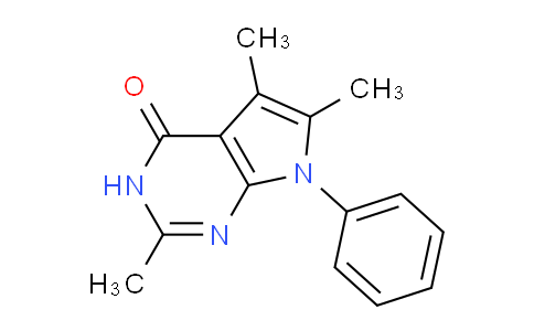 CAS No. 86520-36-7, 2,5,6-Trimethyl-7-phenyl-3H-pyrrolo[2,3-d]pyrimidin-4(7H)-one