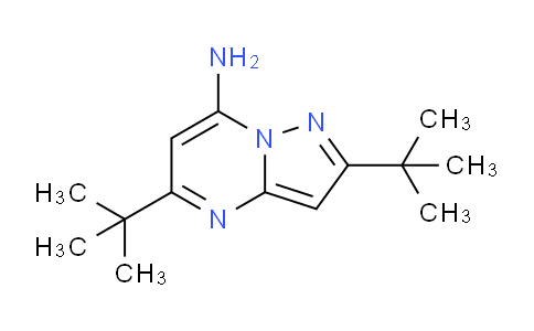 CAS No. 626223-27-6, 2,5-Di-tert-butylpyrazolo[1,5-a]pyrimidin-7-amine