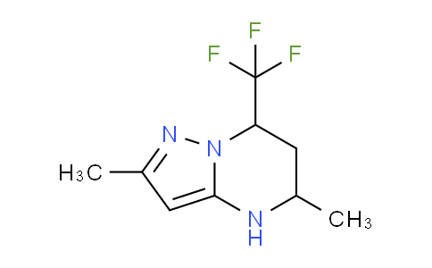 CAS No. 869945-59-5, 2,5-Dimethyl-7-(trifluoromethyl)-4,5,6,7-tetrahydropyrazolo[1,5-a]pyrimidine