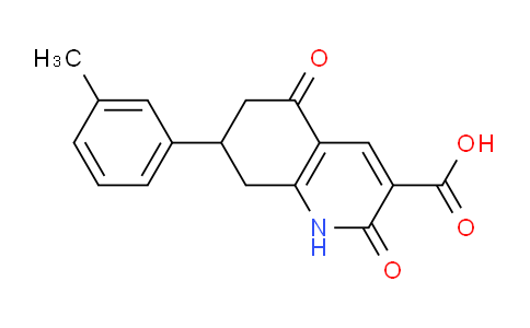 CAS No. 945202-24-4, 2,5-Dioxo-7-(m-tolyl)-1,2,5,6,7,8-hexahydroquinoline-3-carboxylic acid