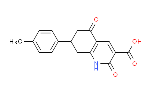 CAS No. 924834-92-4, 2,5-Dioxo-7-(p-tolyl)-1,2,5,6,7,8-hexahydroquinoline-3-carboxylic acid