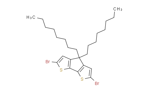 CAS No. 478404-10-3, 2,6-Dibromo-4,4-dioctyl-4H-cyclopenta[1,2-b:5,4-b']dithiophene