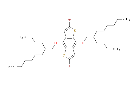 CAS No. 1336893-15-2, 2,6-Dibromo-4,8-bis((2-butyloctyl)oxy)benzo[1,2-b:4,5-b']dithiophene