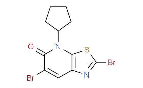 CAS No. 1956380-01-0, 2,6-Dibromo-4-cyclopentylthiazolo[5,4-b]pyridin-5(4H)-one
