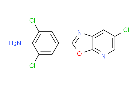 CAS No. 1354750-87-0, 2,6-Dichloro-4-(6-chlorooxazolo[5,4-b]pyridin-2-yl)aniline