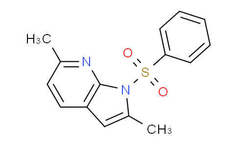 CAS No. 1227266-91-2, 2,6-Dimethyl-1-(phenylsulfonyl)-1H-pyrrolo[2,3-b]pyridine