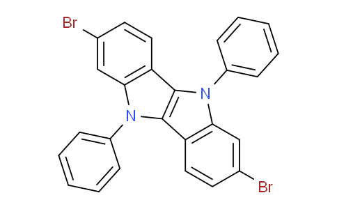 CAS No. 1919062-54-6, 2,7-Dibromo-5,10-diphenyl-5,10-dihydroindolo[3,2-b]indole