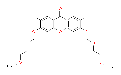 CAS No. 430459-53-3, 2,7-Difluro-3,6-bis[(2-methoxyethoxy)methoxy]-9H-xanthen-9-one