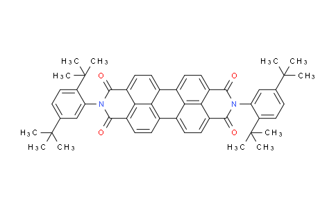 CAS No. 83054-80-2, 2,9-Bis(2,5-di-tert-butylphenyl)anthra[2,1,9-def:6,5,10-d'e'f']diisoquinoline-1,3,8,10(2H,9H)-tetraone