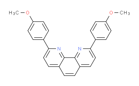 CAS No. 89333-97-1, 2,9-Bis(4-methoxyphenyl)-1,10-phenanthroline