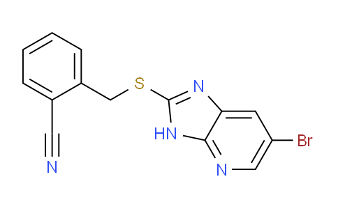 CAS No. 355827-05-3, 2-(((6-Bromo-3H-imidazo[4,5-b]pyridin-2-yl)thio)methyl)benzonitrile