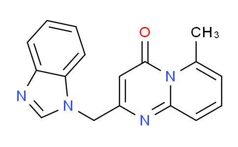 CAS No. 1434288-24-0, 2-((1H-Benzo[d]imidazol-1-yl)methyl)-6-methyl-4H-pyrido[1,2-a]pyrimidin-4-one