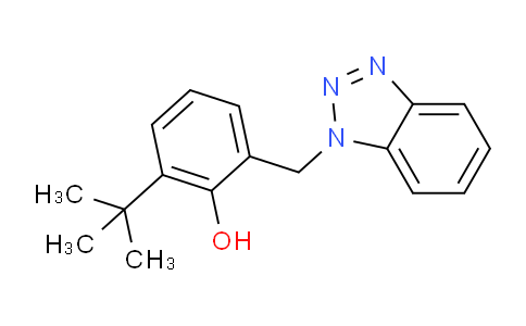 CAS No. 132980-35-9, 2-((1H-Benzo[d][1,2,3]triazol-1-yl)methyl)-6-(tert-butyl)phenol