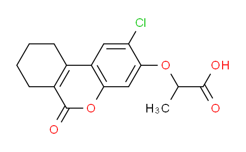 CAS No. 326878-37-9, 2-((2-Chloro-6-oxo-7,8,9,10-tetrahydro-6H-benzo[c]chromen-3-yl)oxy)propanoic acid