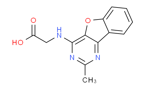 CAS No. 844455-03-4, 2-((2-Methylbenzofuro[3,2-d]pyrimidin-4-yl)amino)acetic acid