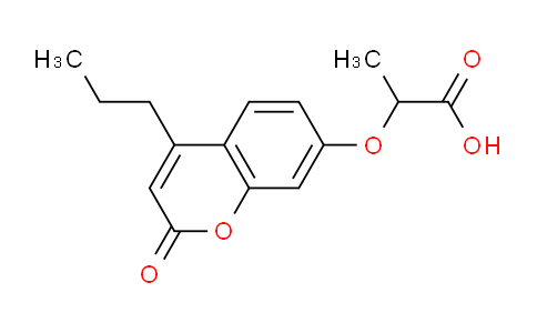 CAS No. 304896-87-5, 2-((2-Oxo-4-propyl-2H-chromen-7-yl)oxy)propanoic acid
