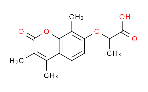 CAS No. 374711-48-5, 2-((3,4,8-Trimethyl-2-oxo-2H-chromen-7-yl)oxy)propanoic acid