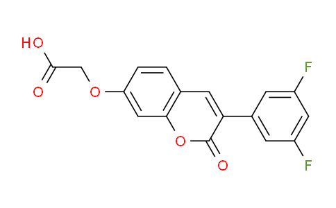 CAS No. 951999-09-0, 2-((3-(3,5-Difluorophenyl)-2-oxo-2H-chromen-7-yl)oxy)acetic acid