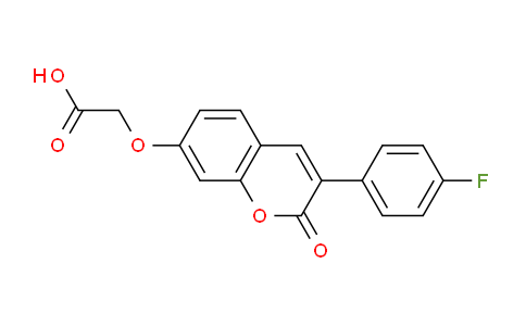 CAS No. 887855-48-3, 2-((3-(4-Fluorophenyl)-2-oxo-2H-chromen-7-yl)oxy)acetic acid