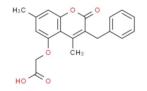CAS No. 428845-48-1, 2-((3-Benzyl-4,7-dimethyl-2-oxo-2H-chromen-5-yl)oxy)acetic acid