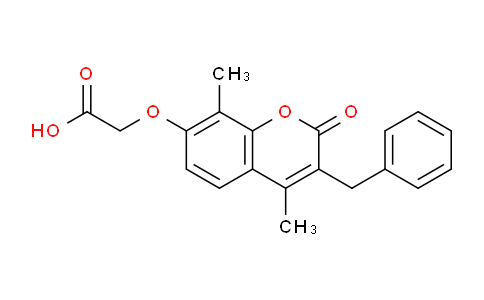 CAS No. 374707-77-4, 2-((3-Benzyl-4,8-dimethyl-2-oxo-2H-chromen-7-yl)oxy)acetic acid