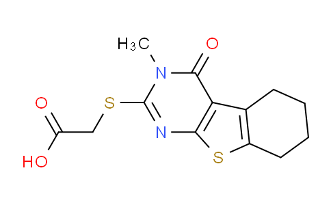 CAS No. 59898-74-7, 2-((3-Methyl-4-oxo-3,4,5,6,7,8-hexahydrobenzo[4,5]thieno[2,3-d]pyrimidin-2-yl)thio)acetic acid