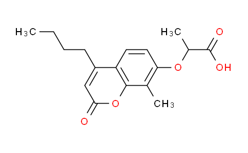 CAS No. 438028-14-9, 2-((4-Butyl-8-methyl-2-oxo-2H-chromen-7-yl)oxy)propanoic acid