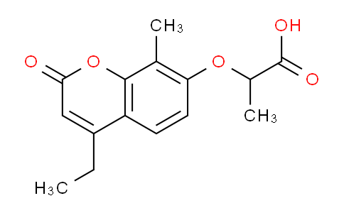 CAS No. 428852-21-5, 2-((4-Ethyl-8-methyl-2-oxo-2H-chromen-7-yl)oxy)propanoic acid