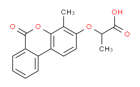CAS No. 314744-86-0, 2-((4-Methyl-6-oxo-6H-benzo[c]chromen-3-yl)oxy)propanoic acid